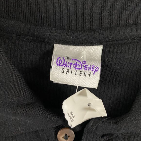 NWT Vintage Walt Disney Studios Polo Shirt Men's XL Mickey Mouse Black Mesh - Picture 5 of 9